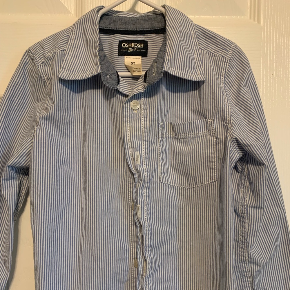 Ohs Kosh long sleeve button down boys shirt